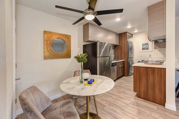 kitchen and dining area at Canyon Terrace Apartments, Folsom